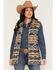 Image #1 - Outback Trading Co Women's Southwestern Whipstitch Button-Down Vest, Multi, hi-res