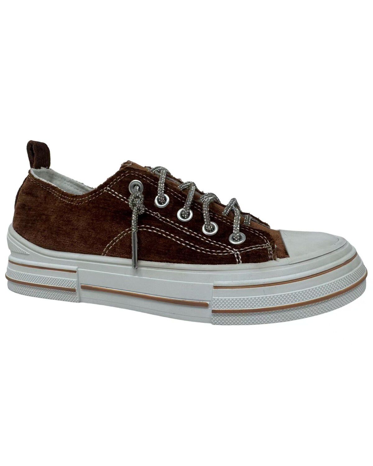 Image #1 - Very G Women's Aman Velvet Casual Sneakers, Tan, hi-res