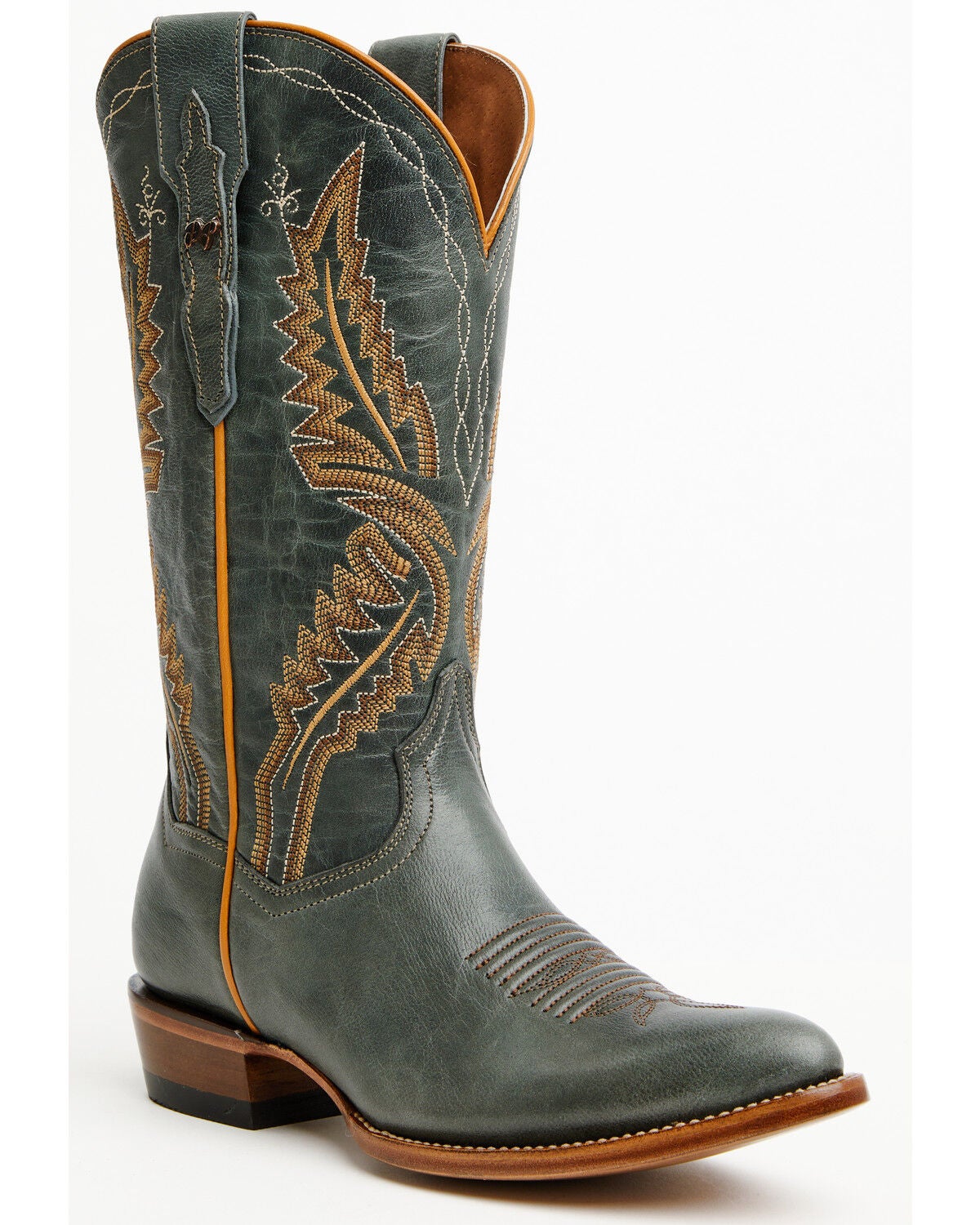 Dan Post Women's Juni Western Boots - Round Toe, Blue, hi-res