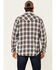 Image #4 - Resistol Men's Cedar Ombre Plaid Print Long Sleeve Snap Western Shirt, Brown, hi-res