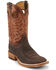 Image #1 - Justin Men's Caddo Stone Western Boots - Broad Square Toe, Brown, hi-res
