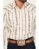 Image #3 - Ely Walker Men's Floral Striped Long Sleeve Pearl Snap Western Shirt, Cream, hi-res