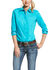 Image #1 - Ariat Women's Kirby Stretch Button Down Long Sleeve Shirt , Turquoise, hi-res