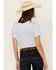 Image #4 - Ariat Women's Striped VentTek Short Sleeve Button-Down Western Shirt, Blue, hi-res