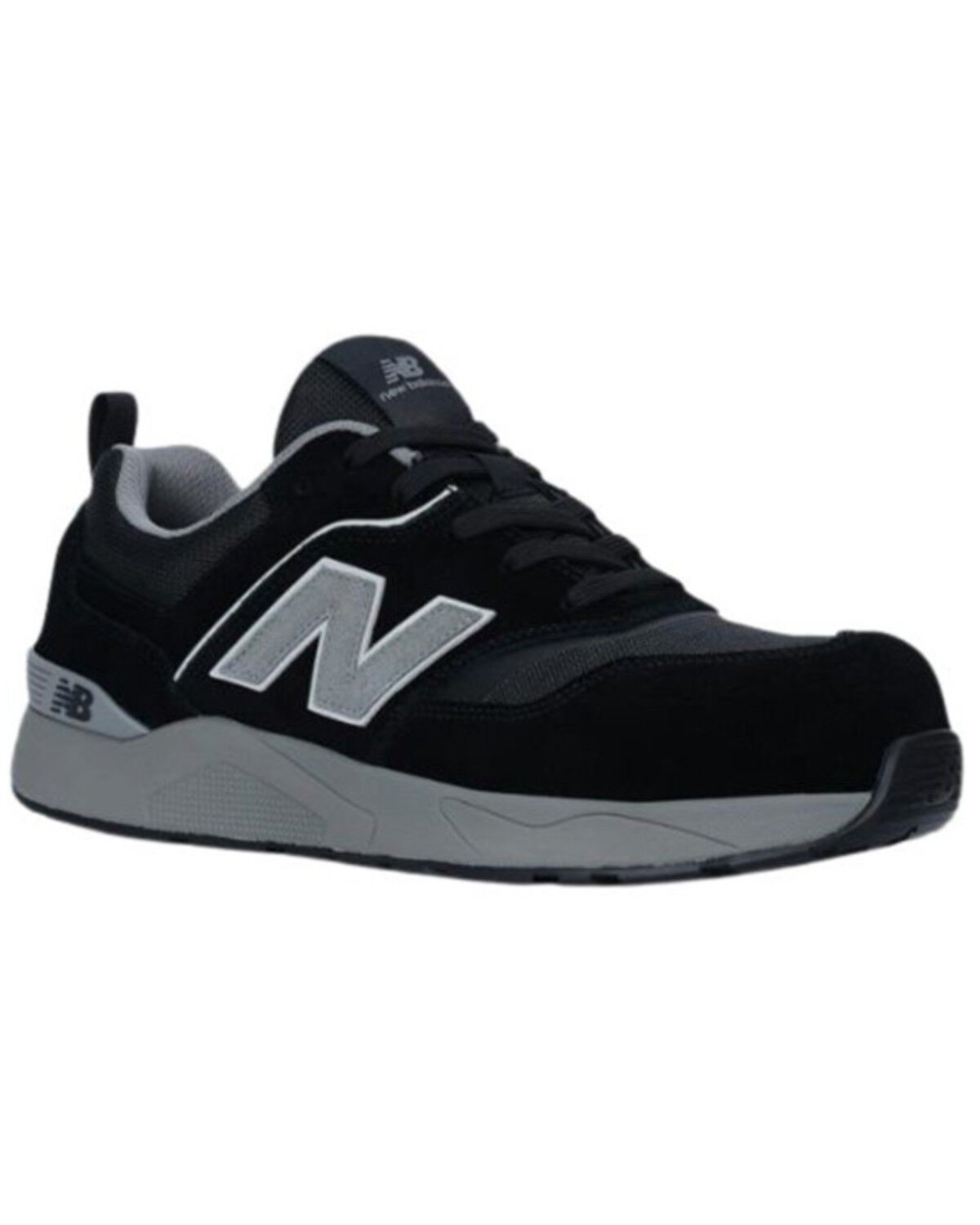 Image #1 - New Balance Men's Elite Lite Work Shoes - Composite Toe, Black/grey, hi-res