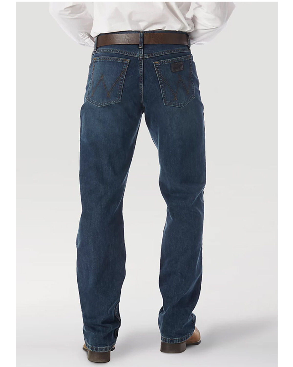 Image #2 - Wrangler 20X Men's 01MWX Dark Wash Competition Relaxed Bootcut Jeans, Vintage Blue, hi-res
