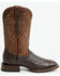 Image #2 - Ariat Men's Classic Cash Exotic Ostrich Western Boots - Broad Square Toe, Brown, hi-res