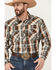 Image #2 - Cowboy Hardware Men's Plaid Print Long Sleeve Snap Stretch Western Shirt, , hi-res