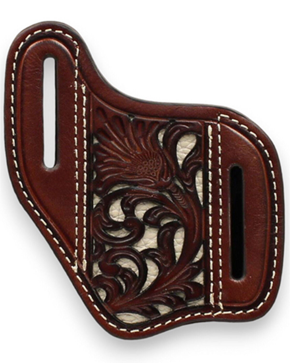 Nocona Leather Knife Sheath, Black, hi-res