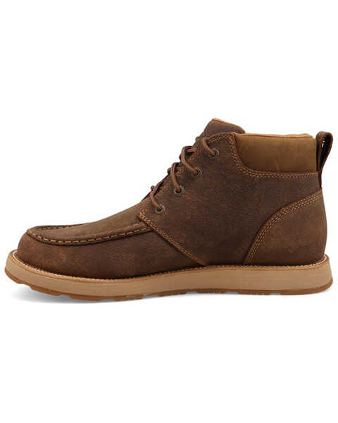 Image #3 - Twisted X Men's 6" CellStretch® Wedge Sole Casual Boots - Moc Toe, Brown, hi-res