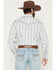 Image #4 - Cowboy Hardware Men's Southwestern Stripe Print Long Sleeve Snap Stretch Western Shirt, White, hi-res
