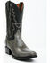 Image #1 - Dan Post Men's 12" Exotic Ostrich Leg Western Boots - Square Toe , Grey, hi-res