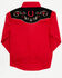 Image #3 - Avalon Boys' Embroidered Long Sleeve Snap Western Shirt, Red, hi-res