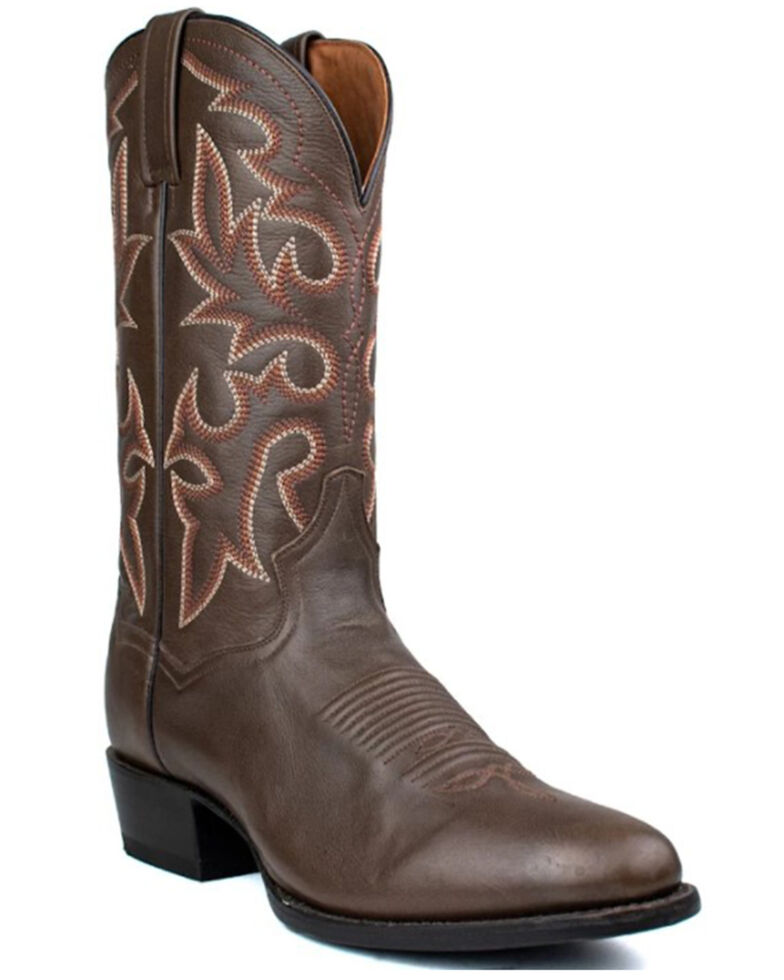 Dan Post Men's Armen Western Boots - Round Toe, Brown, hi-res