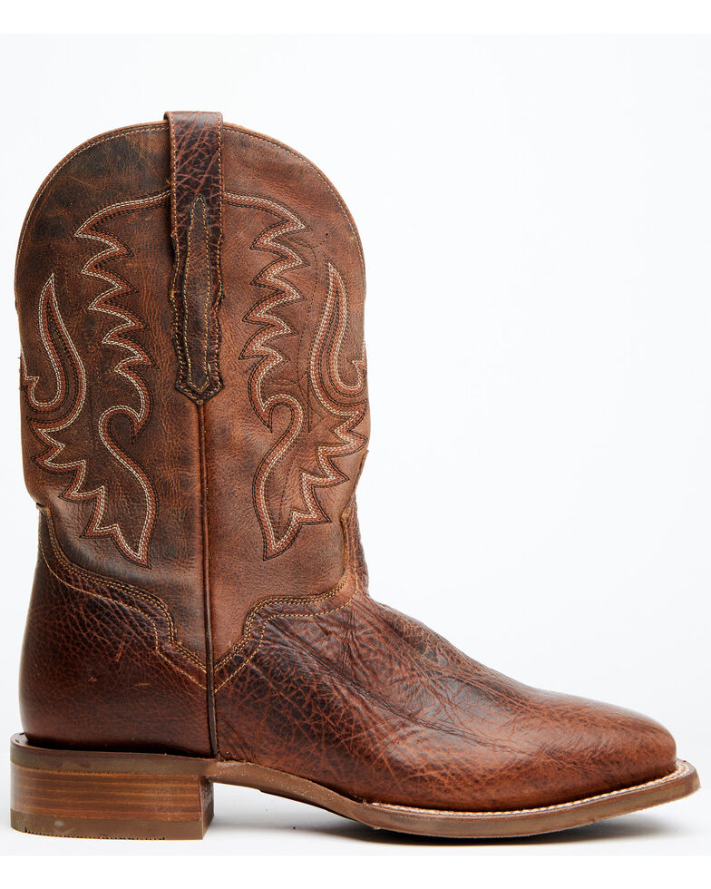 El Dorado Men's Rust Bison Western Boots - Broad Square Toe, Rust Copper, hi-res