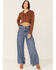 Image #4 - Callahan Women's Rootbeer Brown Cable Knit Long Sleeve Daisy Polo, Brown, hi-res