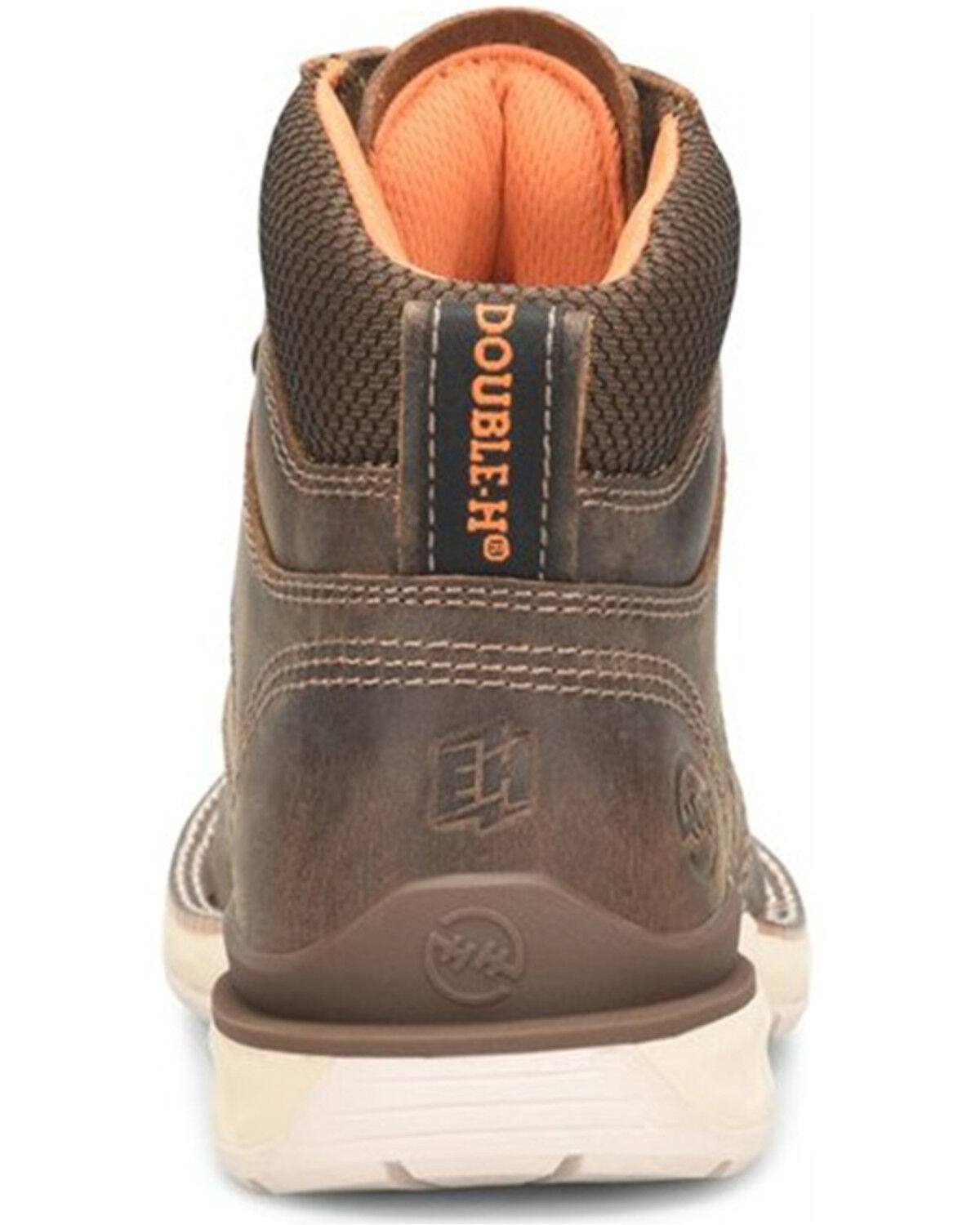 Image #4 - Double H Women's Spirit 4" Lace-Up Waterproof Work Boots - Composite Toe, Brown, hi-res