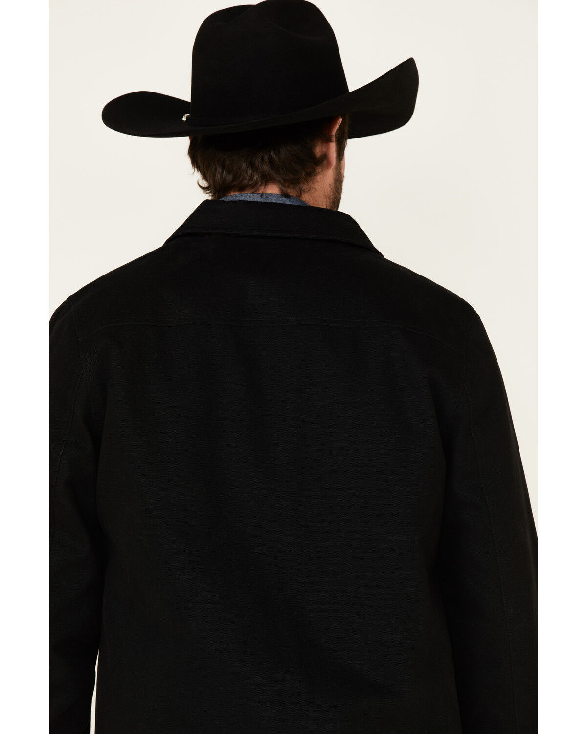 Image #5 - Pendleton Men's Solid Black Canvas Zip-Front Jacket , , hi-res