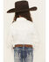 Image #4 - Shyanne Girls' Rhinestone Fringe Long Sleeve Snap Stretch Western Shirt, White, hi-res
