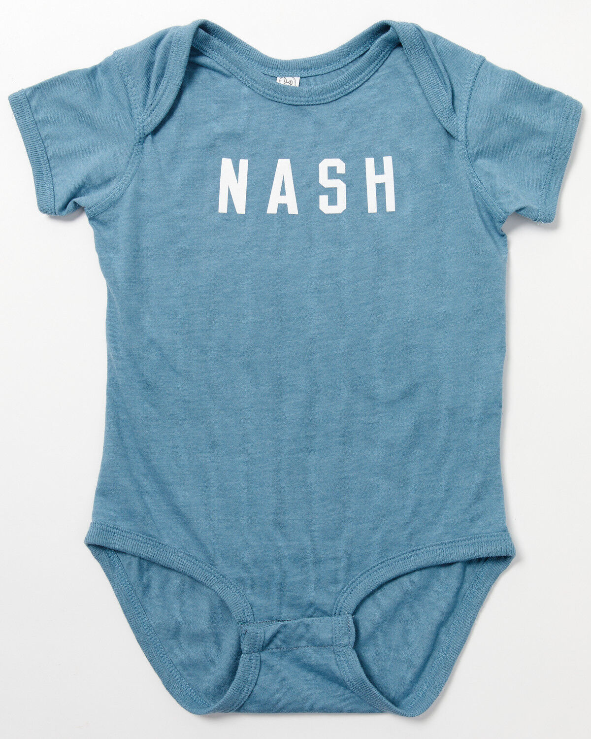 Image #1 - The NASH Collection Infant Boys' NASH Short Sleeve Onesie, Blue, hi-res