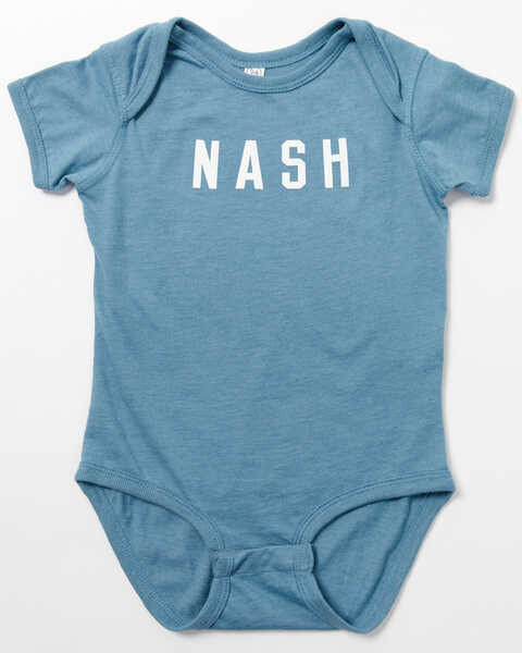 The NASH Collection Infant Boys' NASH Short Sleeve Onesie , Blue, hi-res
