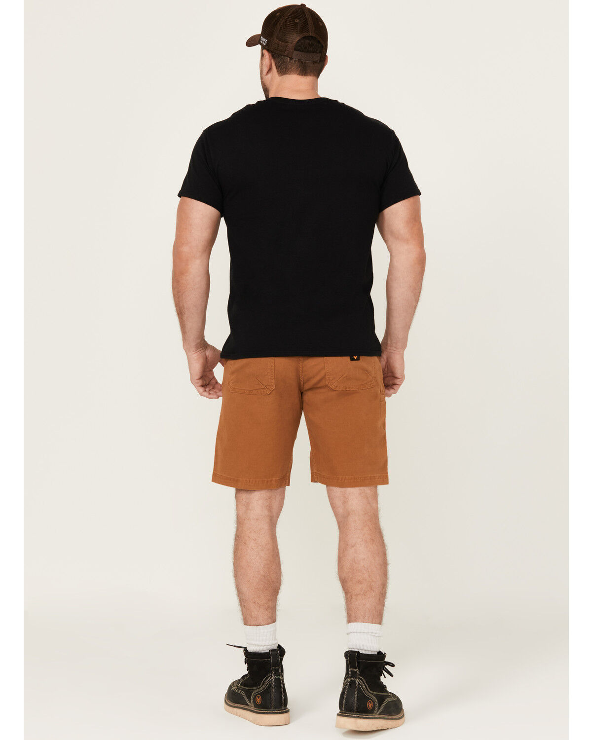 Image #3 - Hawx Men's Chip Flat Front Work Shorts, Rust Copper, hi-res