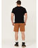 Image #3 - Hawx Men's Chip Flat Front Work Shorts , Rust Copper, hi-res