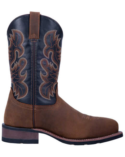 Image #2 - Laredo Men's Rockwell Western Work Boots - Steel Toe, Brown, hi-res