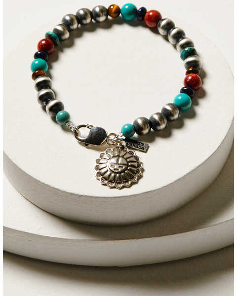 Image #2 - Paige Wallace Women's Mixed Bead Stone Bracelet, Turquoise, hi-res
