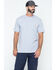 Carhartt Men's Loose Fit Heavyweight Logo Pocket Work T-Shirt - Big & Tall, Hthr Grey, hi-res