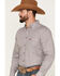 Image #2 - Cowboy Hardware Men's Geo Print Long Sleeve Button Down Shirt, Grey, hi-res