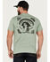 Image #1 - Brixton Men's Vive Libre Short Sleeve Graphic T-Shirt , Medium Green, hi-res