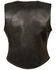 Image #2 - Milwaukee Leather Women's Snap Front Long Body Vest - 4X, Black, hi-res