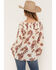Image #4 - Shyanne Women's Rollins Floral Print Long Sleeve Ruffle Blouse, Natural, hi-res