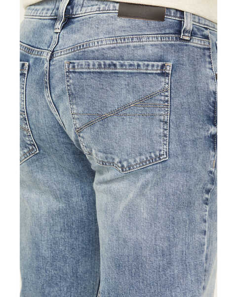 Image #4 - Brothers and Sons Men's Sunset Light/Medium Wash Slim Straight Stretch Denim Jeans, Medium Wash, hi-res