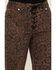 Image #2 - Wrangler X Fender Women's Leopard Print Lace-Up Denim Jeans, Brown, hi-res