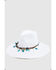 Image #2 - Nikki Beach Women's Dara Straw Western Fashion Hat, White, hi-res