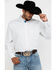 Image #3 - Resistol Men's White Stuart Geo Print Long Sleeve Western Shirt , White, hi-res