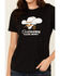 Image #3 - Troll Co Women's Savage Dirty Hands Clean Money Short Sleeve Graphic Tee, Black, hi-res