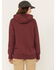 Ariat Women's Rebar Logo Sleeve Graphic Work Hooded Sweatshirt , Heather Red, hi-res