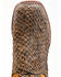 Dan Post Men's Exotic Huachinago Fish Western Boots - Broad Square Toe, Brown, hi-res
