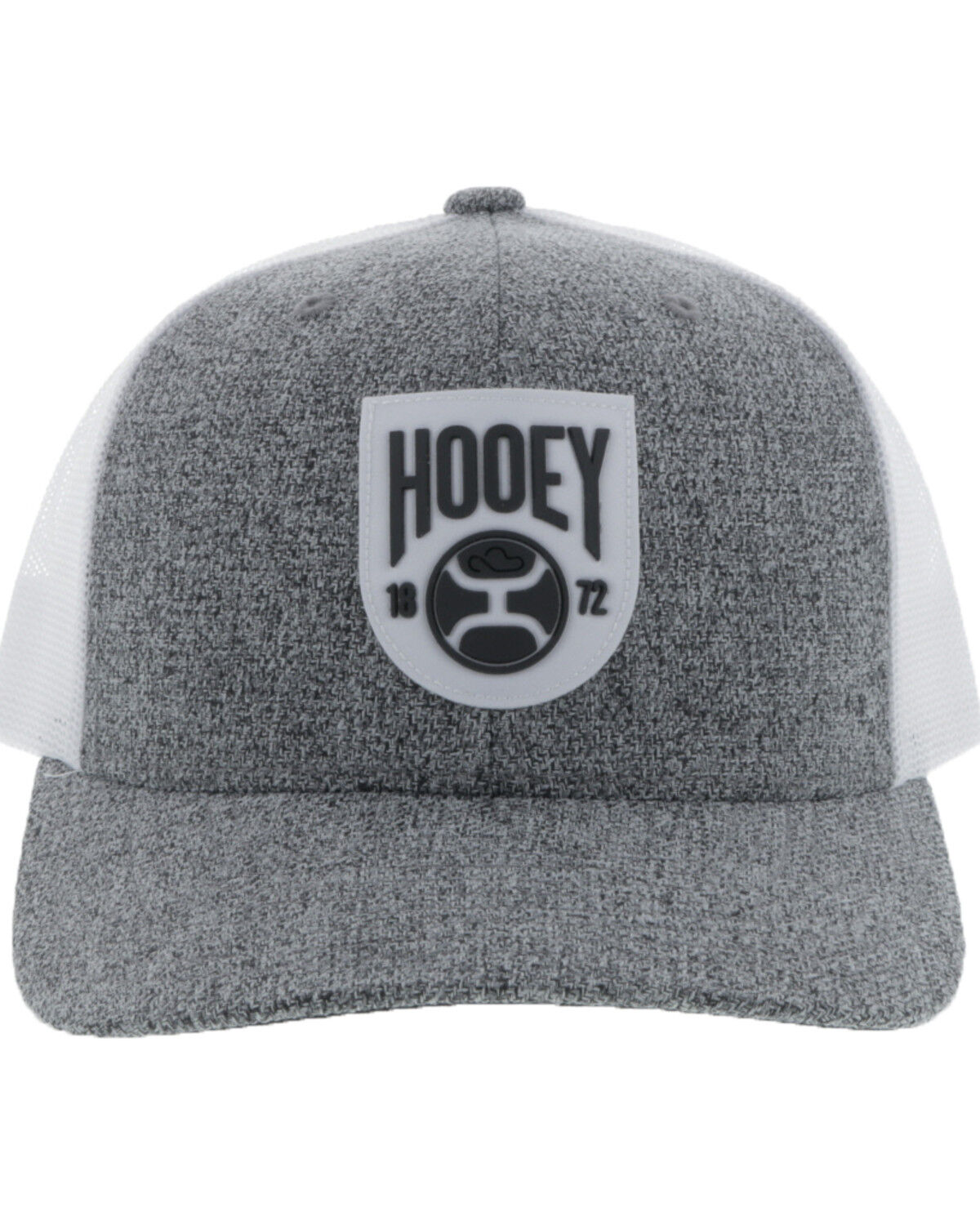 Image #3 - Hooey Men's Bronx Shield Patch Trucker Cap, Grey, hi-res