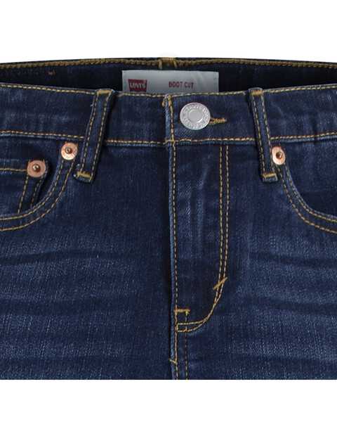 Image #3 - Levi's Girls' Dark Wash Legacy Classic Bootcut Jeans , Blue, hi-res