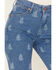 Wrangler Women's Medium Wash Paisley Print Westward High Rise Bootcut Jeans, Blue, hi-res