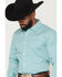 Image #2 - Gibson Trading Co Men's River Flow Medallion Print Long Sleeve Button-Down Western Shirt - Tall, Light Blue, hi-res