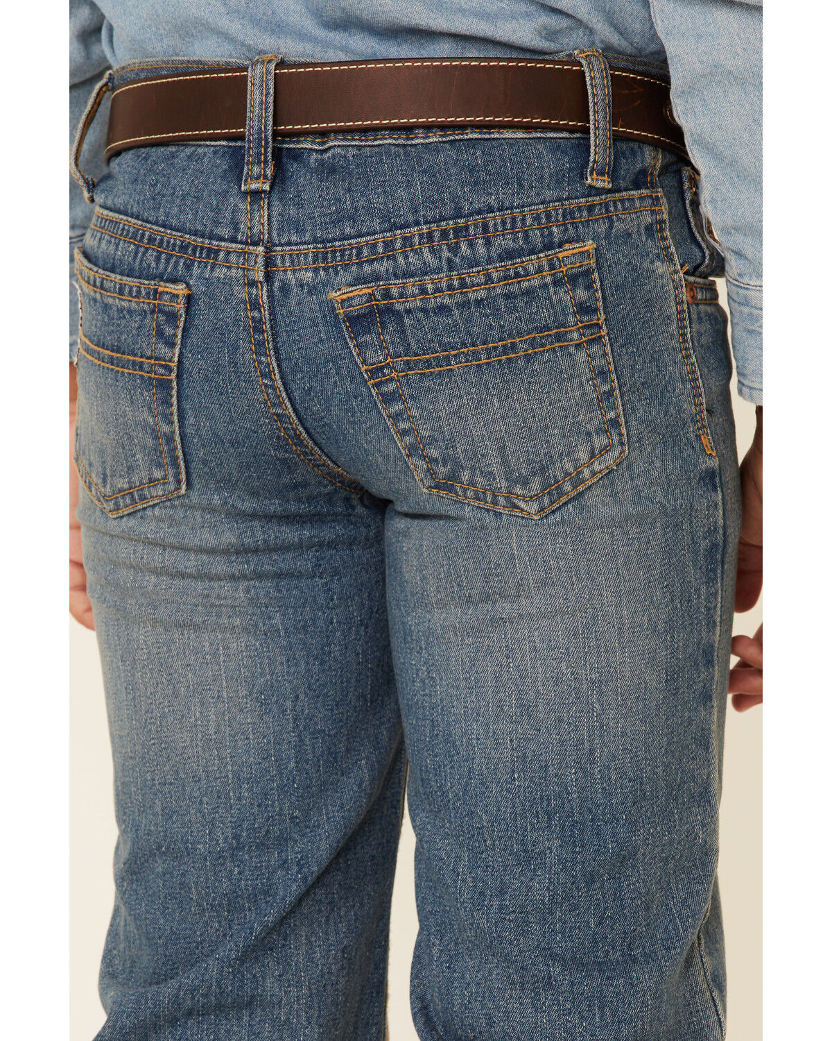Image #3 - Cinch Boys' White Label Denim Jeans, Denim, hi-res