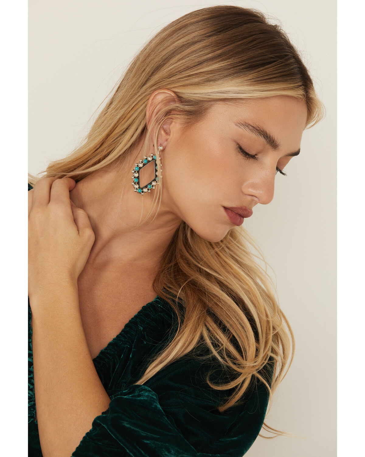 Image #1 - Paige Wallace Women's Diamond Earrings, Silver, hi-res