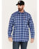 Ariat Men's FR Oz Plaid Print Long Sleeve Snap Work Shirt, Stone, hi-res