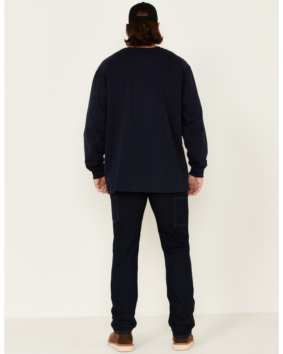 Image #3 - Carhartt Men's Rugged Flex Relaxed Double Front Work Jeans, Indigo, hi-res