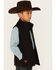Image #2 - Cowboy Hardware Boys' Viva Skull Vest , Black, hi-res